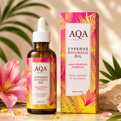 AQA Cyperus Oil – Natural Botanical Oil for Smoother, Softer-Looking Skin & Hair Care
