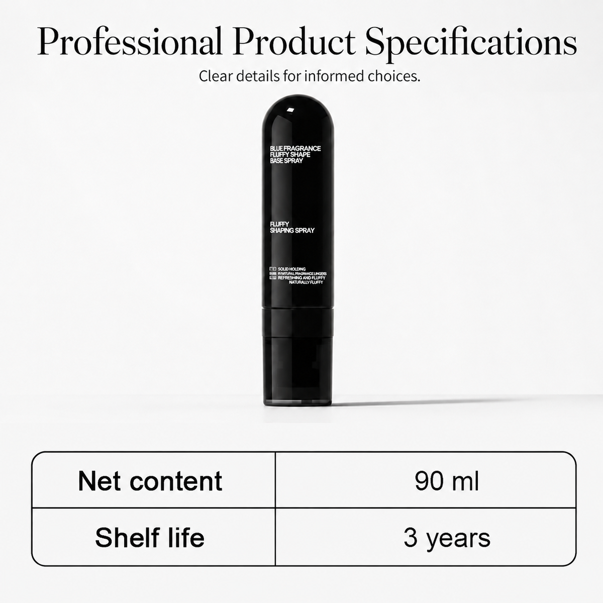Fluffy Hair Shaping Spray – Instant Volume & Long-Lasting Lift Without Sticky Residue