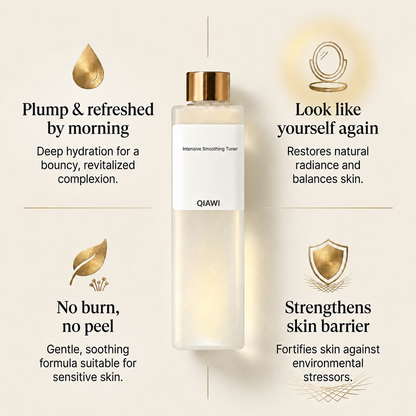 QIAWI Silky Hydration Firming Toner – 68% Silky Water + 30 Peptides, EGF & Ceramides for Plumper, Smoother-Looking Skin