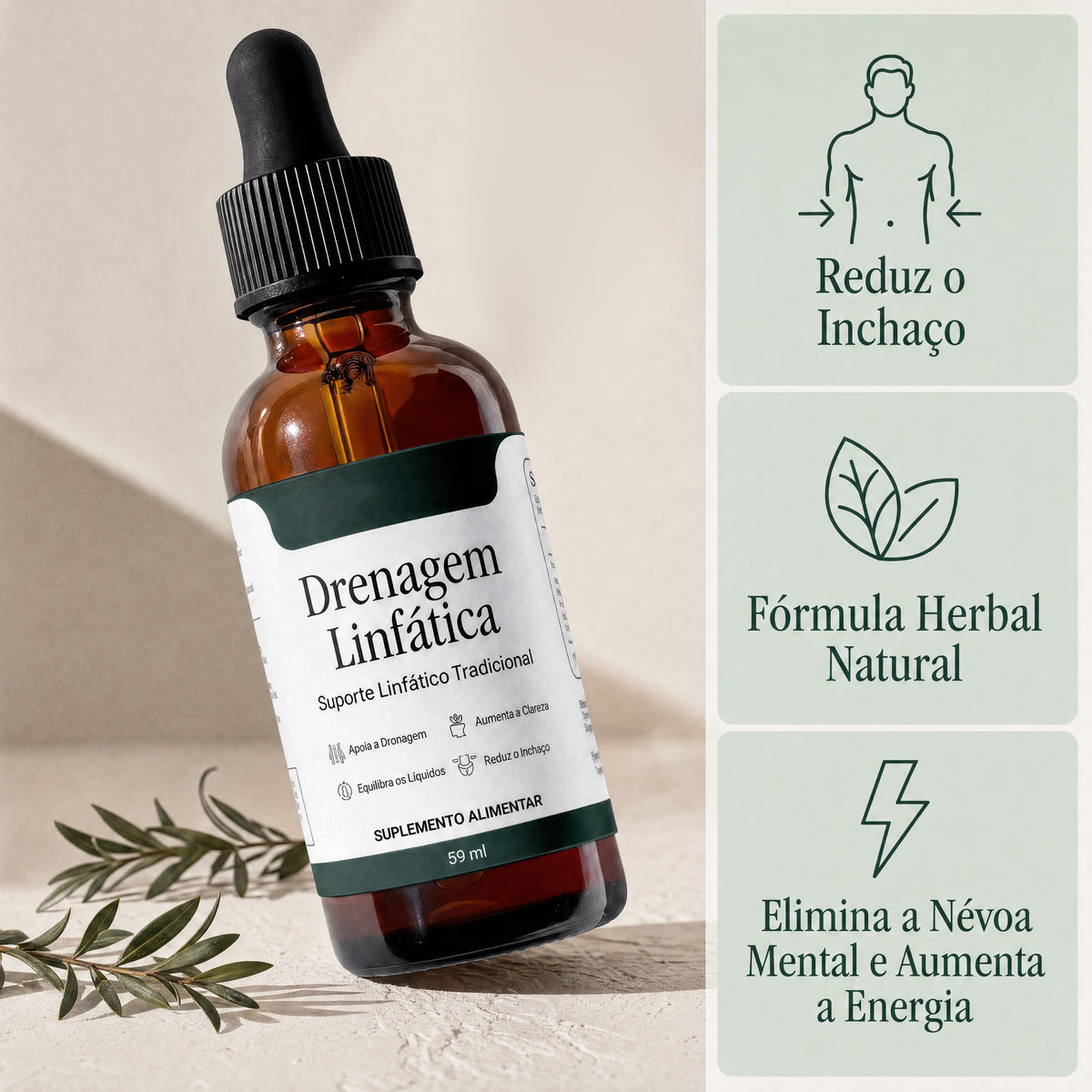 Lymphatic Drainage Drops – Herbal Bloating & Water Retention Support