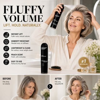 Fluffy Hair Shaping Spray – Instant Volume & Long-Lasting Lift Without Sticky Residue