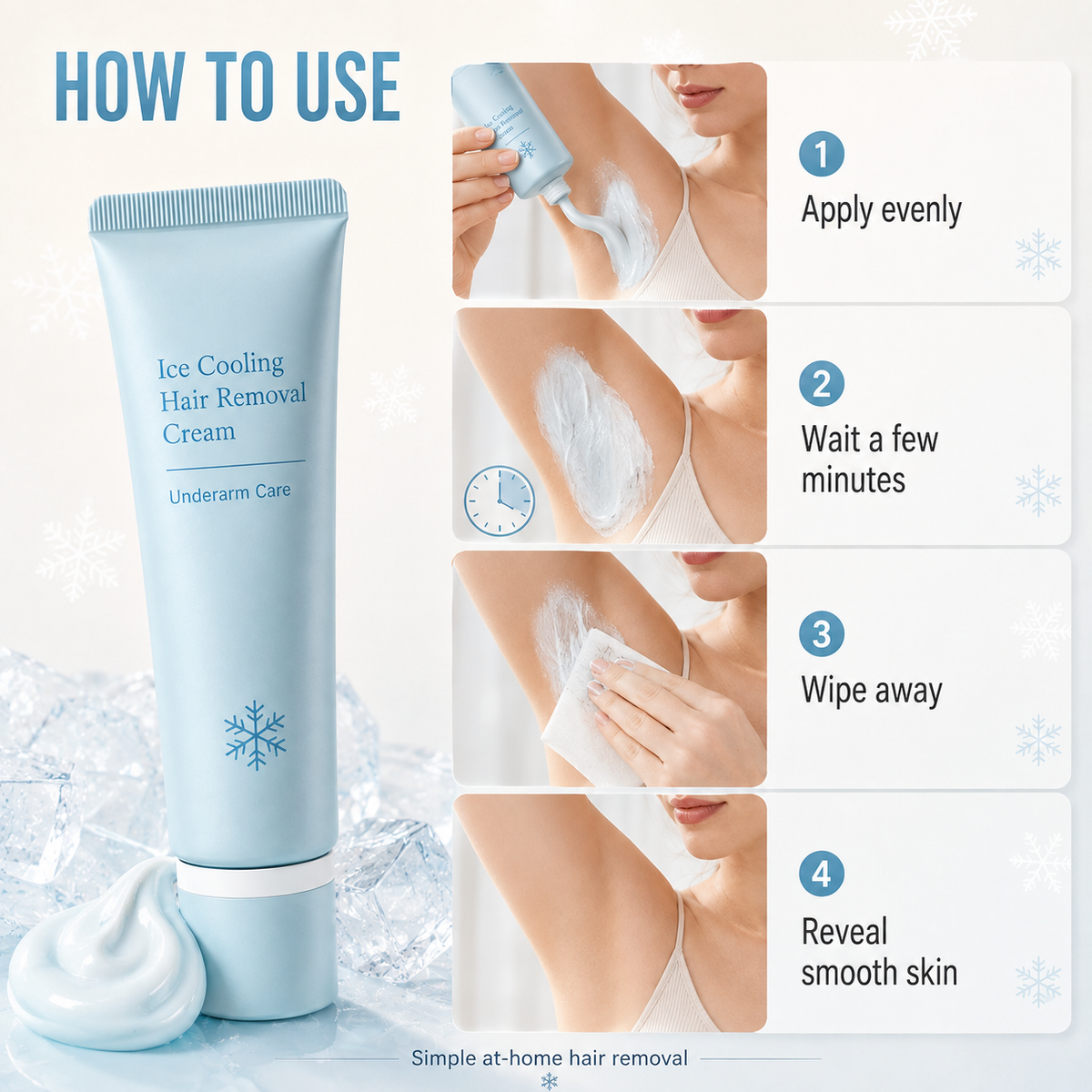 🥳2026 TOP Ice🥳 Hair Removal Cream – Enriched with Rose & Lavender Oil, Niacinamide Brightening – Inhibits Regrowth, Longer-Lasting Smoothness! 💖💨